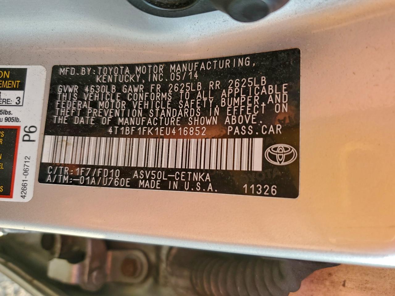 Toyota Camry L Image 10