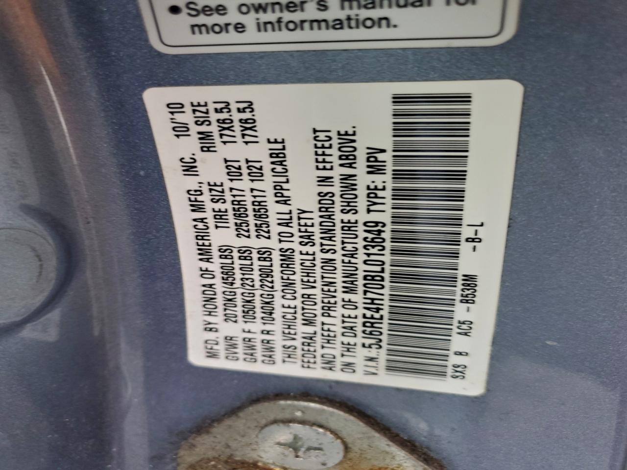 Honda Crv Exl Image 12