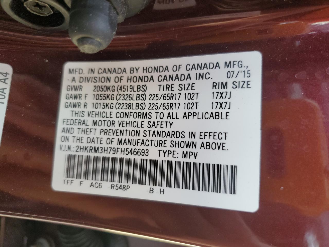 Honda Crv Exl Image 2