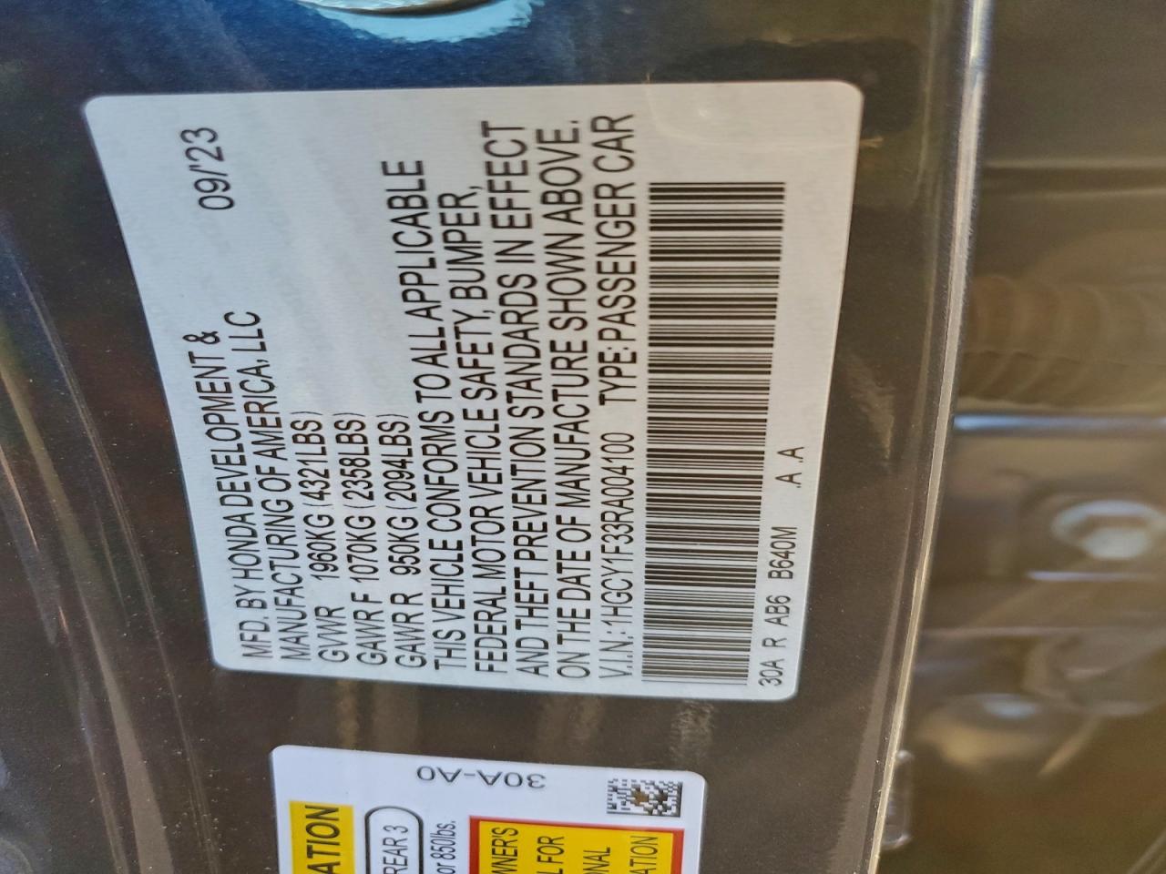 Honda Accord Ex Image 2