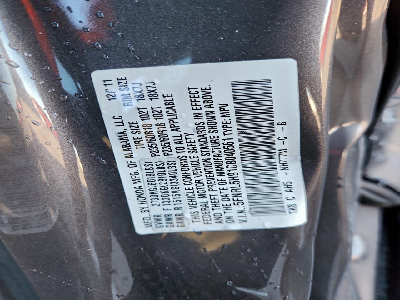 Honda Odyssey Touring Image 8