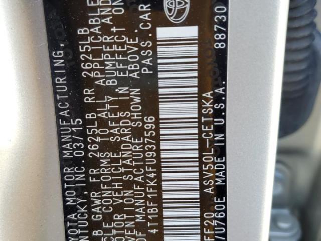 Toyota Camry Le Image 6