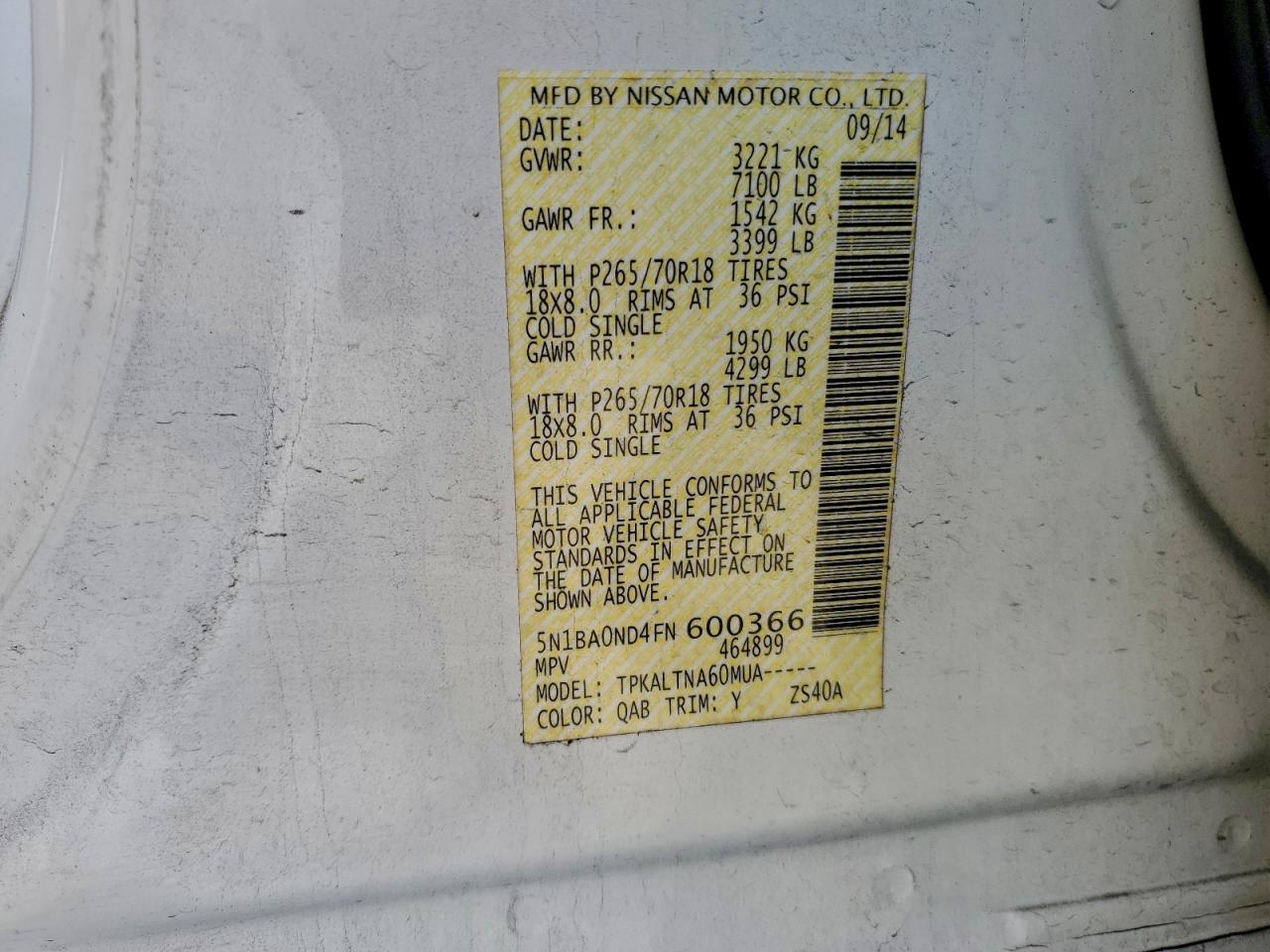 Nissan Armada Sv Image 12