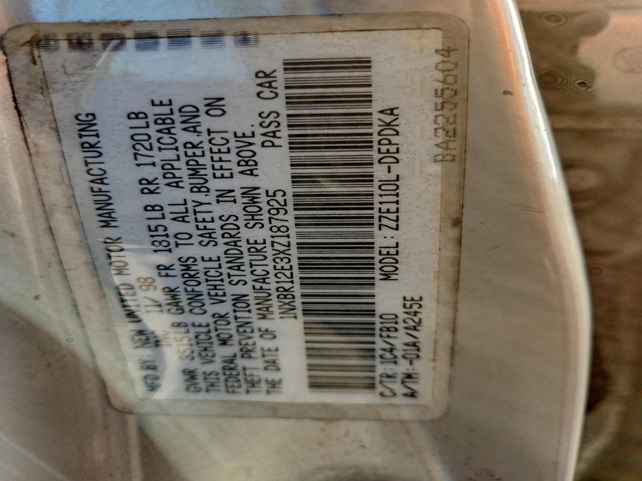 Toyota Corolla Ve Image 12