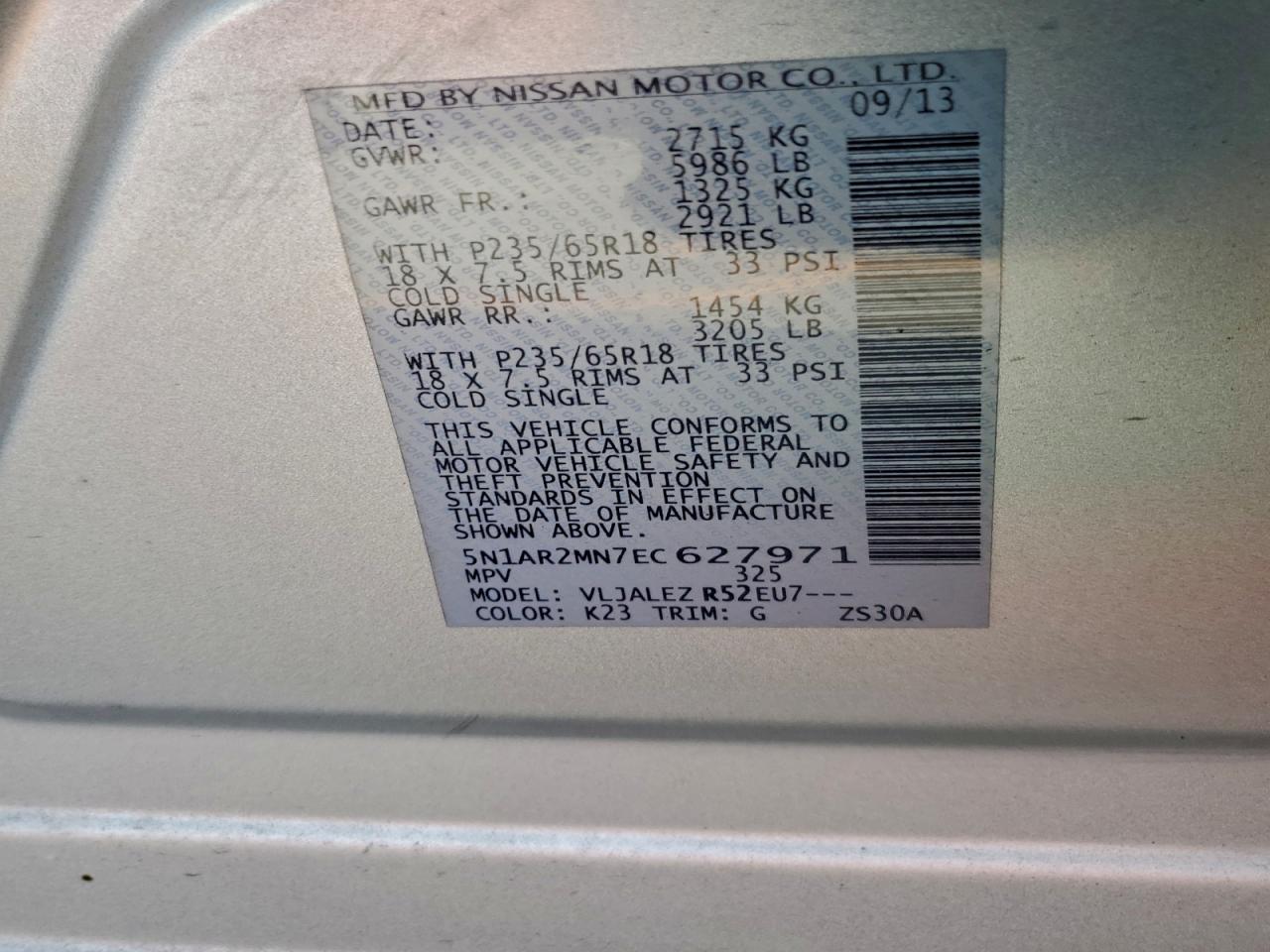 Nissan Pathfinder S Image 7