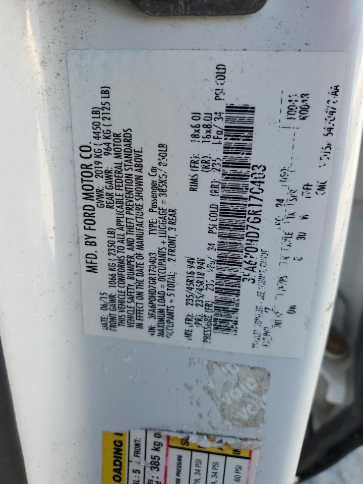 Ford Fusion Se Image 12