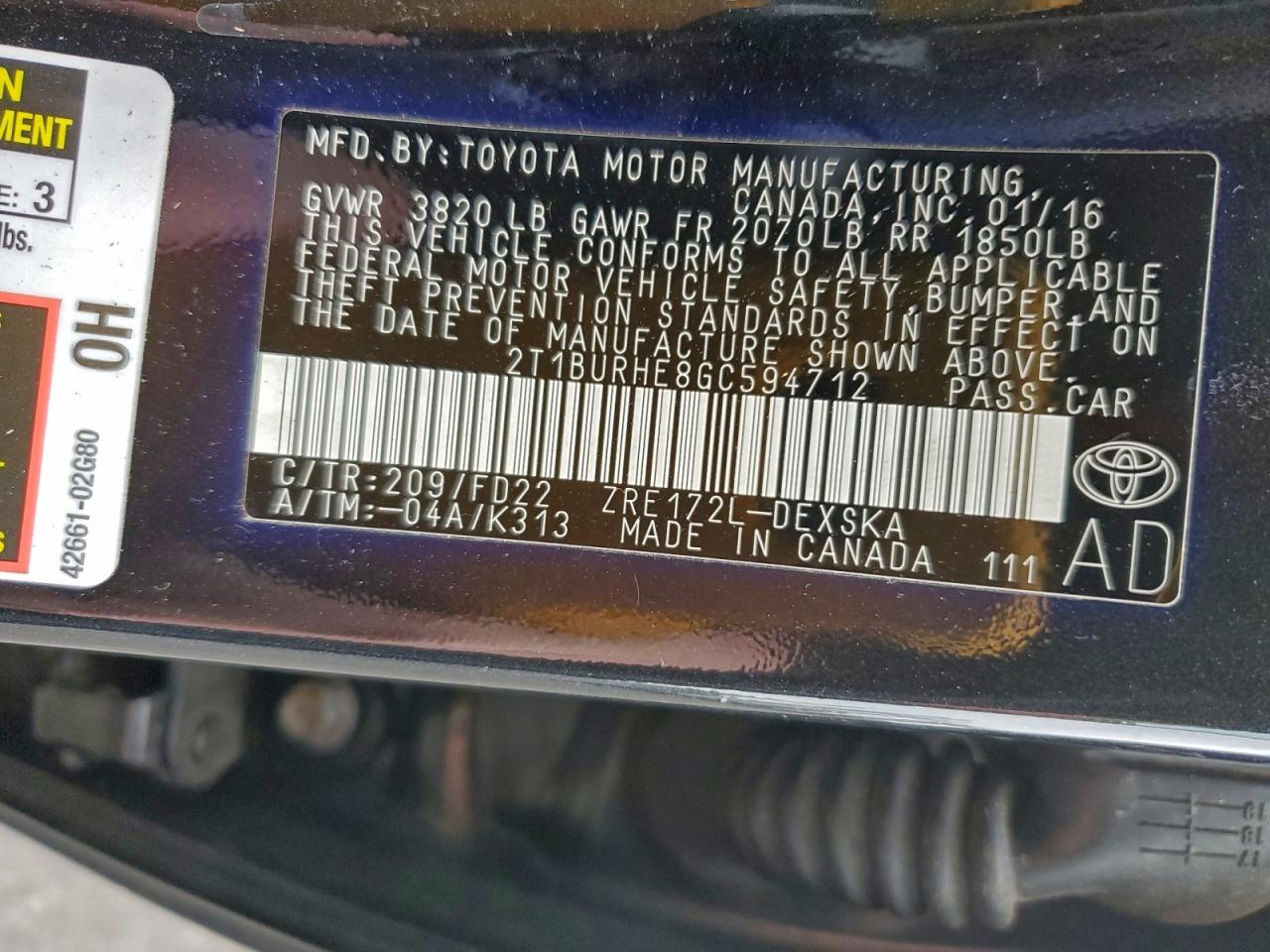 Toyota Corolla L Image 7