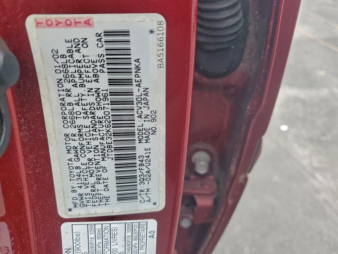 Toyota Camry Le Image 11