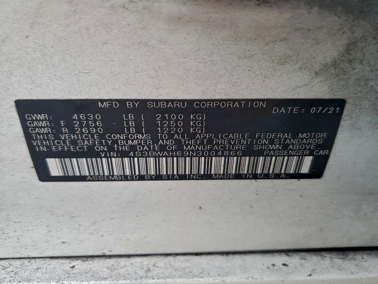 Subaru Legacy Sport Image 6